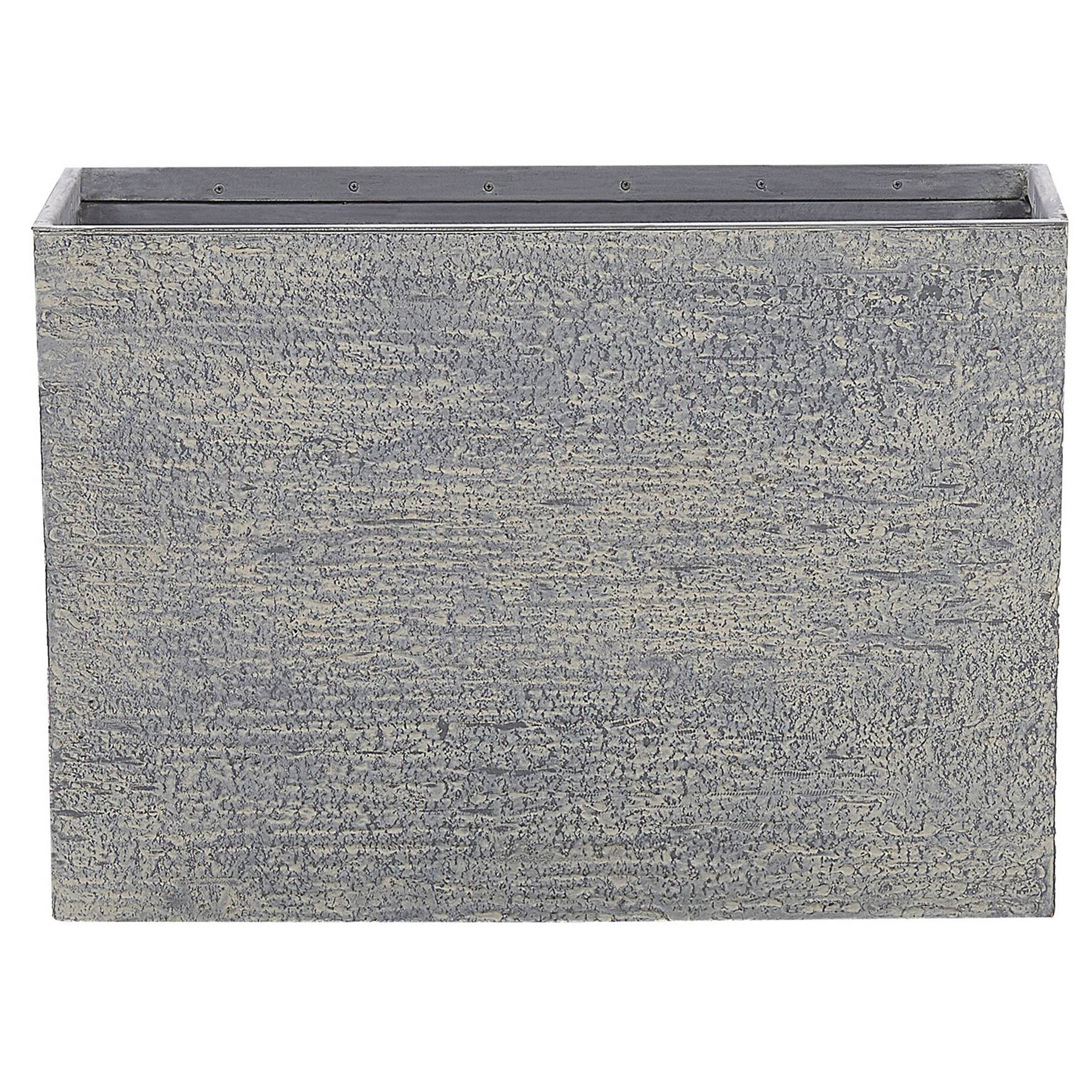Beliani - Cache-pot d'extérieur Fibre d'argile Gris EDESSA - 70x29x50- Beliani - Image 2
