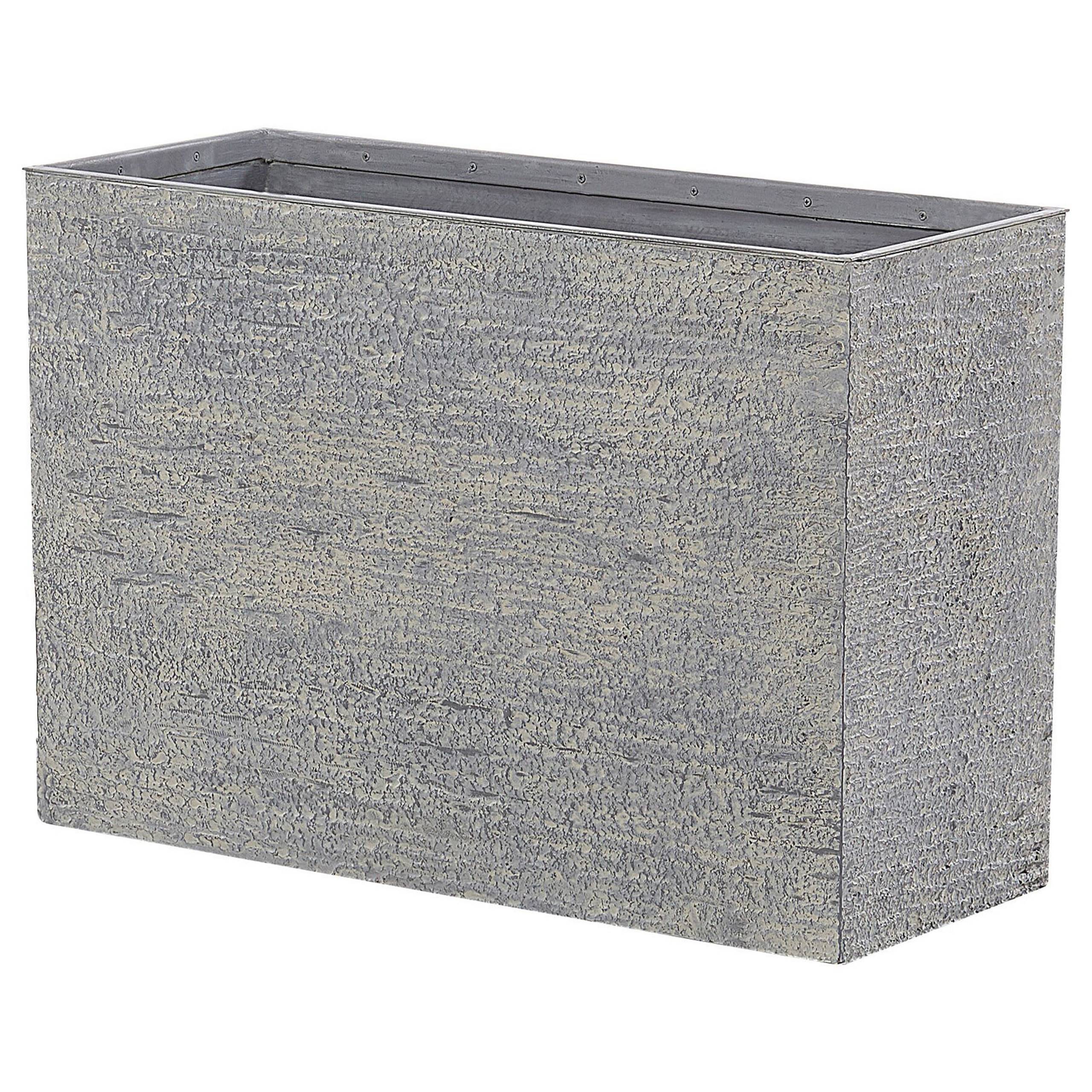 Beliani - Cache-pot d'extérieur Fibre d'argile Gris EDESSA - 70x29x50- Beliani - Image 4