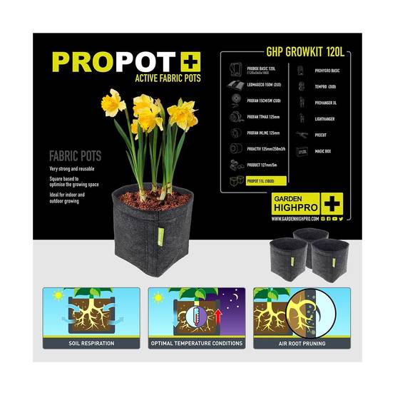 Kit de culture complet - BORN TO BE A GROWER - 120x60x180m - 2x150W - GARDEN HIGH PRO - Image 8