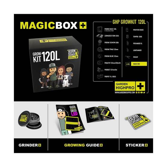 Kit de culture complet - BORN TO BE A GROWER - 120x60x180m - 2x150W - GARDEN HIGH PRO - Image 10