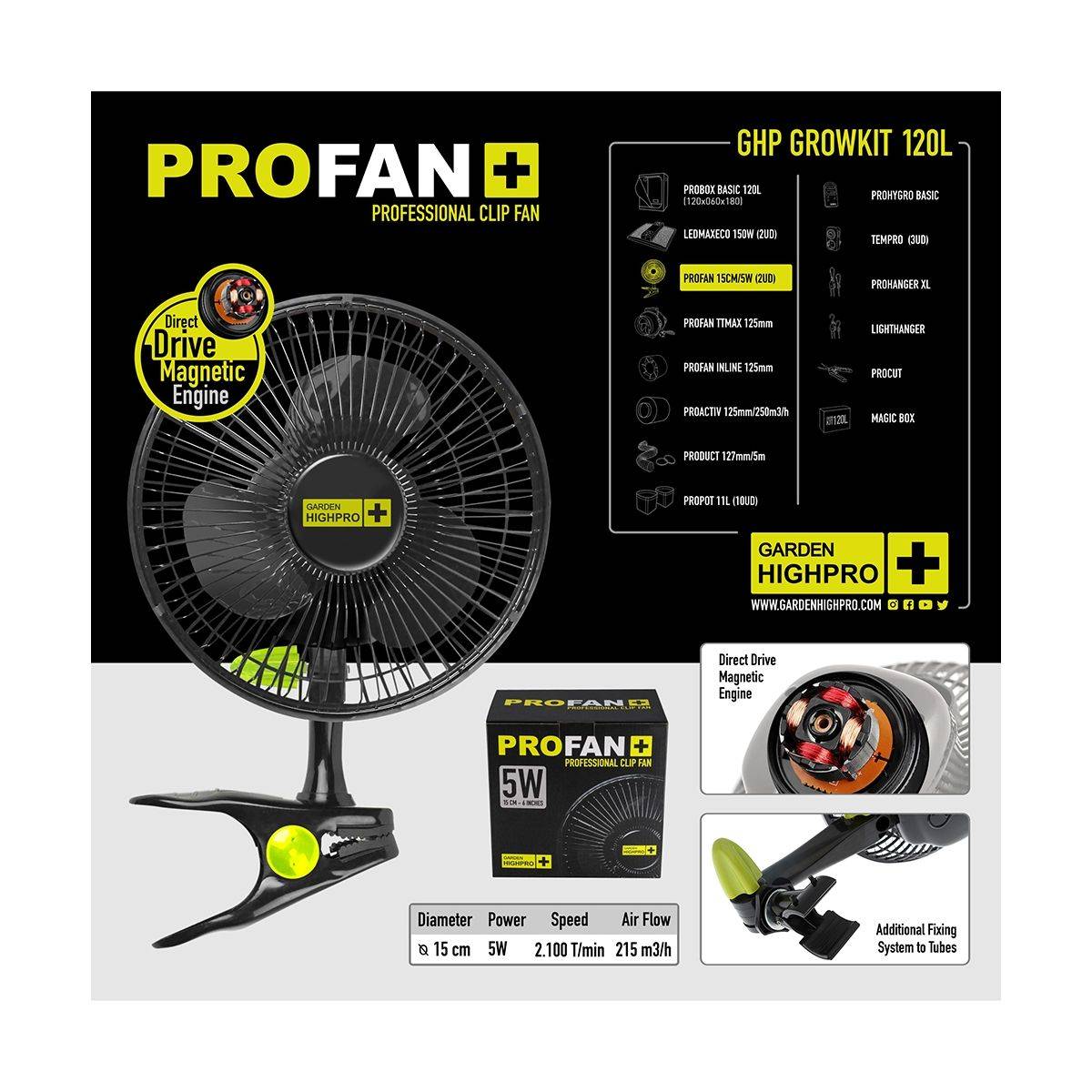 Kit de culture complet - BORN TO BE A GROWER - 120x60x180m - 2x150W - GARDEN HIGH PRO - Image 5
