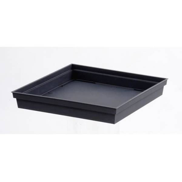 EDA Plastiques - Eda Pot De Fleurs Xxl Toscane - Carre - 43,3 X 43,3 X H 80 Cm - 98 L - Gris Anthracite - Image 3