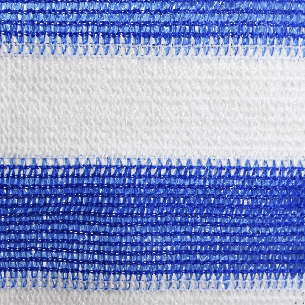 Helloshop26 - Écran de balcon brise pare vue protection confidentialité 120 x 300 cm PEHD bleu et blanc - Imagen 3
