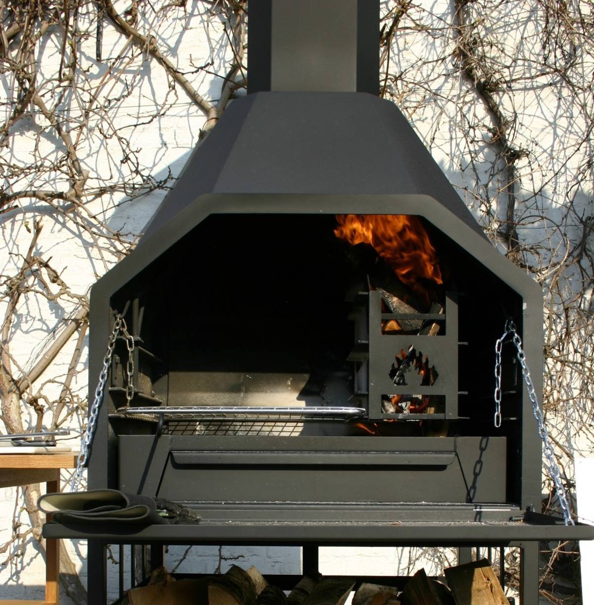 Braai – Barbecue bois prêt à poser FS800 avec meuble - Image 2
