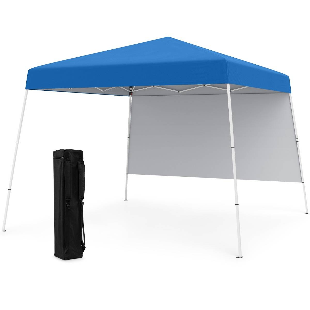Tonnelle de Jardin 3x3M Tente Réception Pliant avec Sac à Dos Portable Protection Solaire Bleu - Image 1
