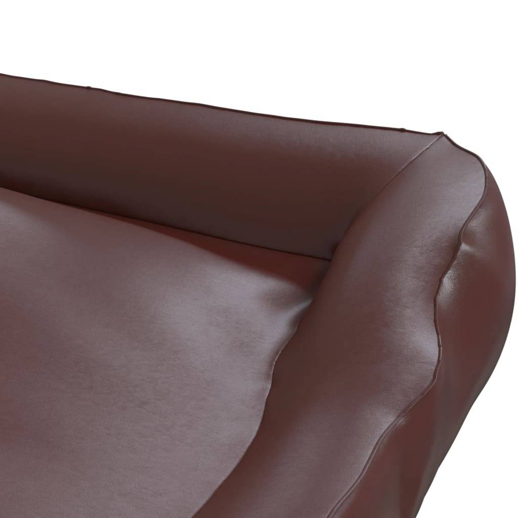 Vidaxl - Lit pour chien Marron 105x80x25 cm Similicuir vidaXL 171245 - Imagen 7