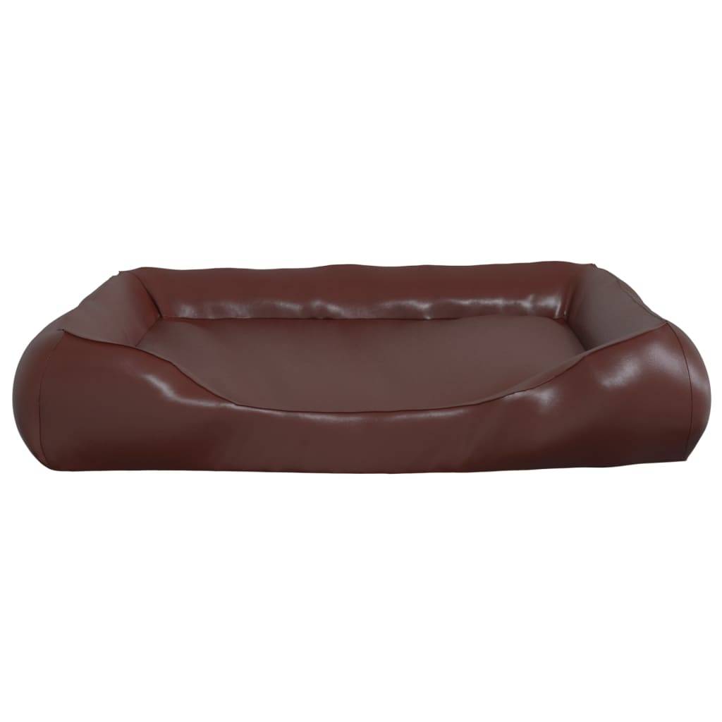 Vidaxl - Lit pour chien Marron 105x80x25 cm Similicuir vidaXL 171245 - Imagen 5