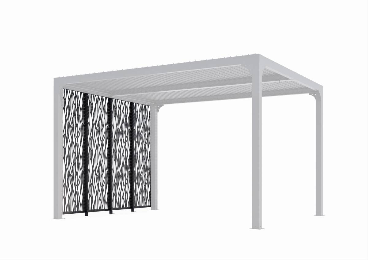 Habrita - 4 panneaux moucharabieh en acier pour pergola PER 3630 BI Habrita - Image 1