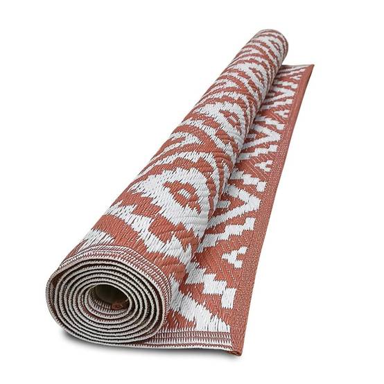 Terre Jardin - Tapis extérieur réversible pour balcon et terrasse Terracotta 160 x 240 Terracotta - Imagen 9