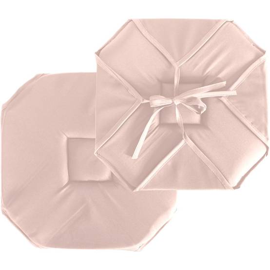 Enjoy Home - Galette de Chaise Uni "Basic" 40x40cm Vieux Rose - Image 1