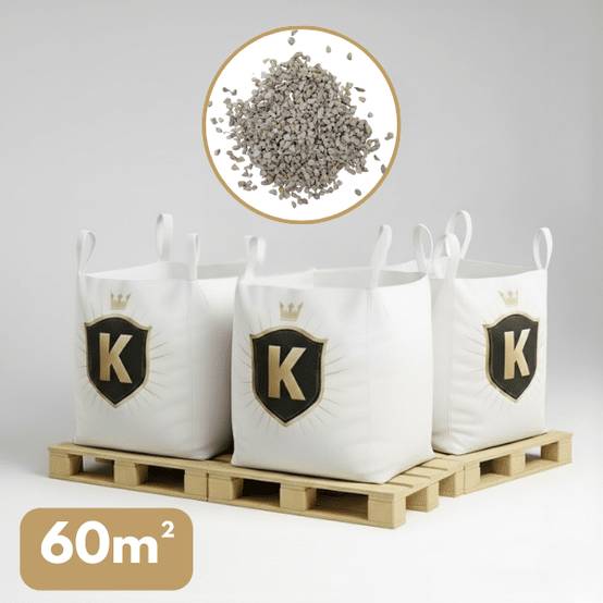 Gravillons calcaire blanc 6/10 mm – Pack 3 Big Bag +/- 1,5T – 60 m² - Image 1