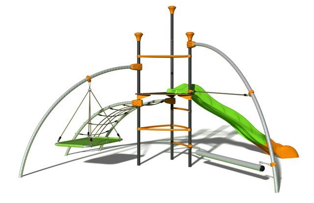 Trigano - Structure de jeux EVO-GYL - 1 tour centrale, 4 agrès Trigano - Imagen 1