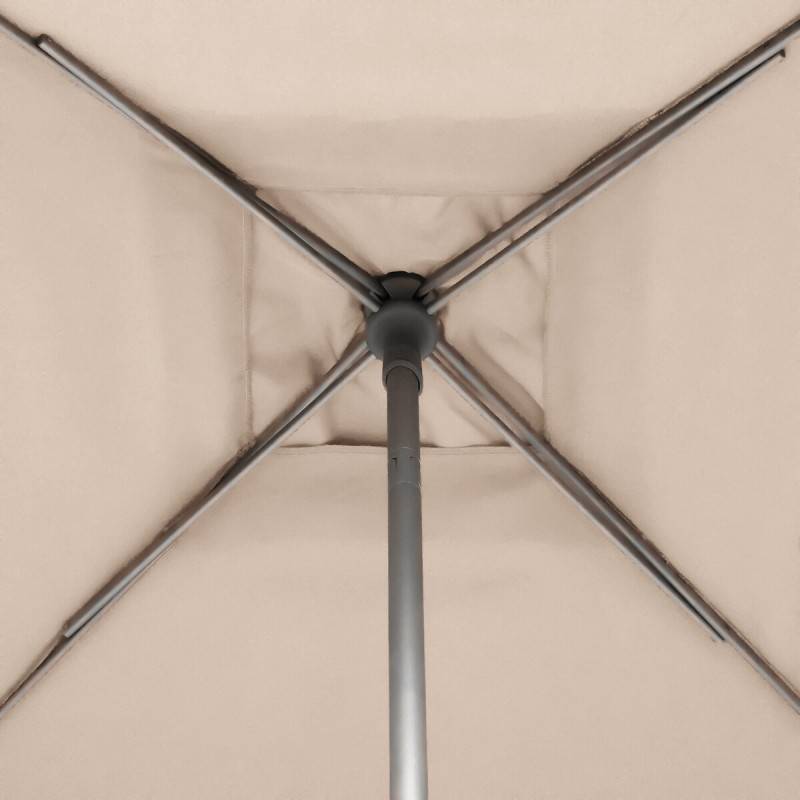 Hesperide - Parasol droit carré "Soya" blé 2,5x2,5m Hespéride - Image 5