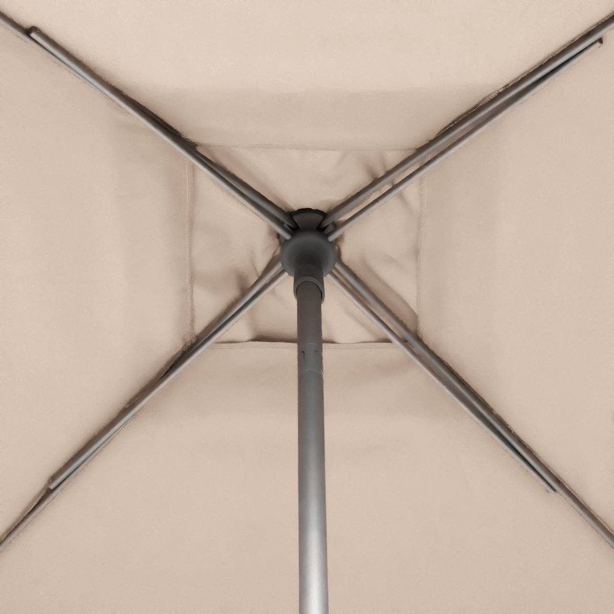 Hesperide - Parasol droit carré "Soya" blé 2,5x2,5m Hespéride - Image 4