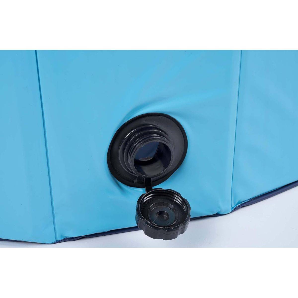 Piscine pour Chien PVC 120x30 cm Sol Antidérapant Jeu d'eau pour Animaux KZ GARDEN - Imagen 7