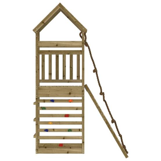 Helloshop26 - Maisonnette de jeu avec mur d'escalade 55 x 175 x 264 cm bois de pin imprégné - Imagen 4