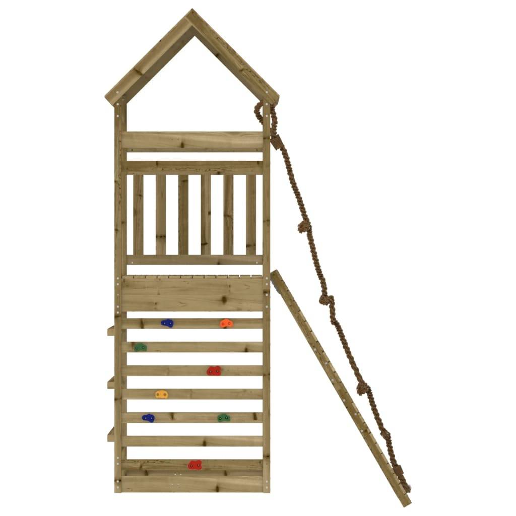 Helloshop26 - Maisonnette de jeu avec mur d'escalade 55 x 175 x 264 cm bois de pin imprégné - Imagen 4