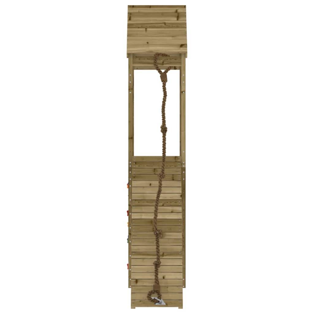 Helloshop26 - Maisonnette de jeu avec mur d'escalade 55 x 175 x 264 cm bois de pin imprégné - Imagen 5