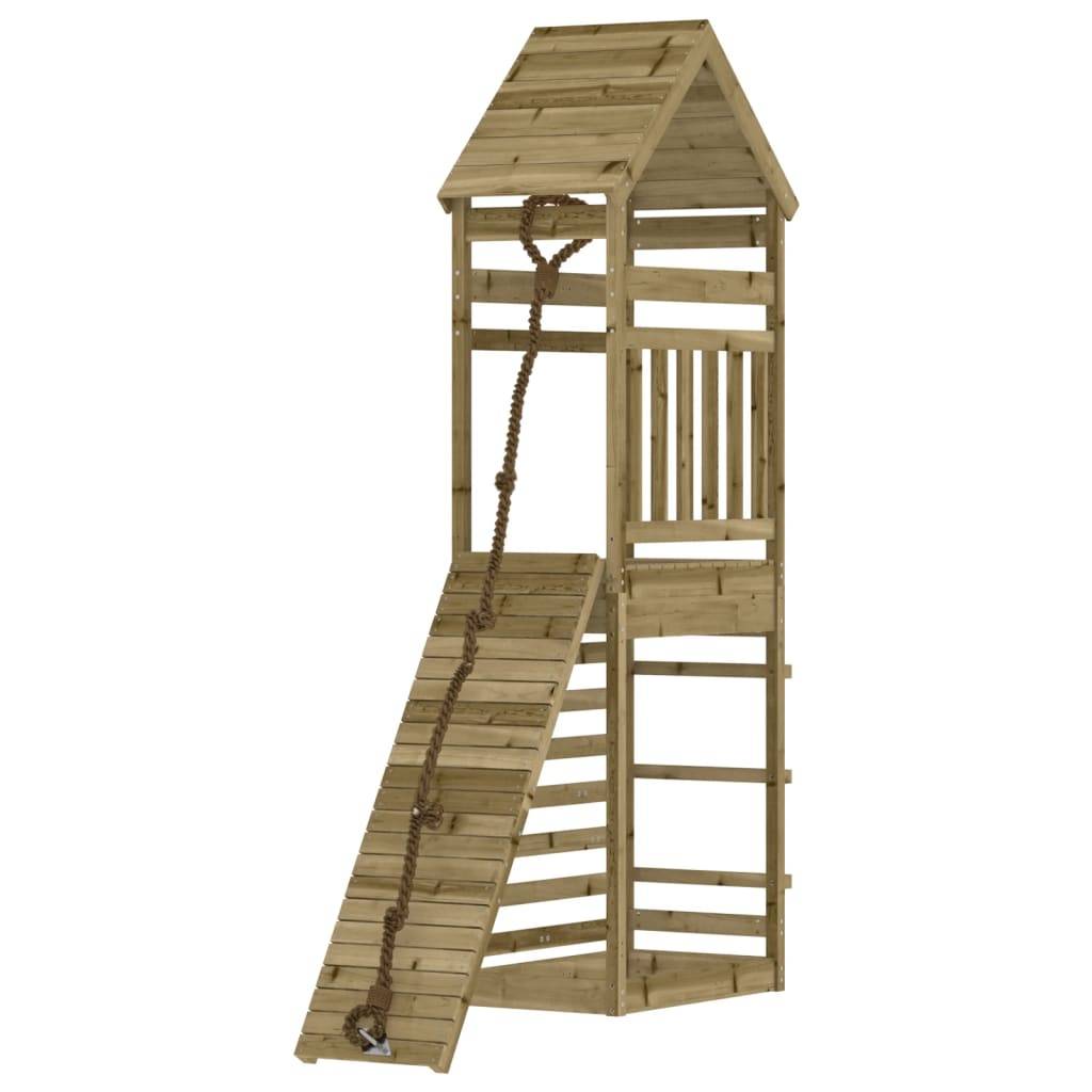 Helloshop26 - Maisonnette de jeu avec mur d'escalade 55 x 175 x 264 cm bois de pin imprégné - Imagen 1