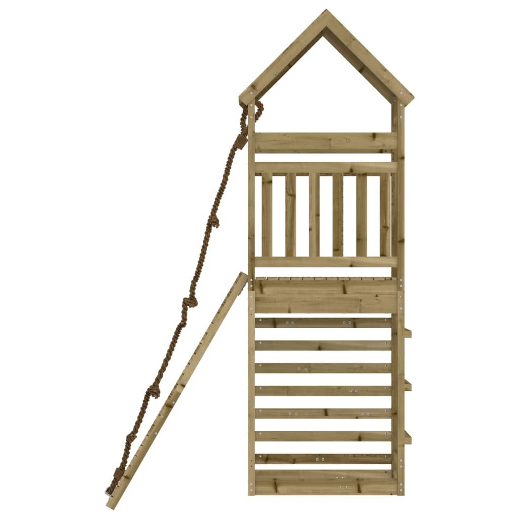 Helloshop26 - Maisonnette de jeu avec mur d'escalade 55 x 175 x 264 cm bois de pin imprégné - Imagen 3