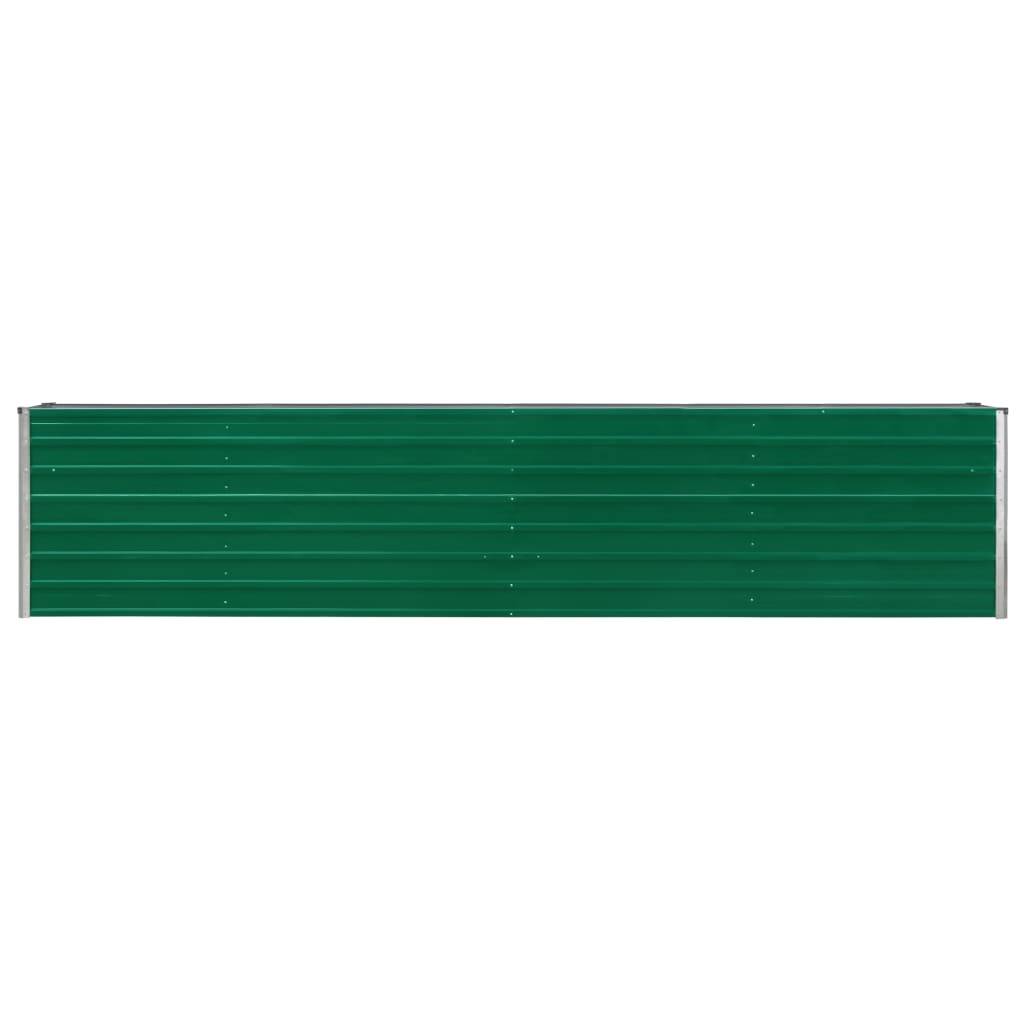 Helloshop26 - Jardinière lit surélevé plantes fleurs jardin acier galvanisé 320 x 40 x 45 cm vert - Imagen 2