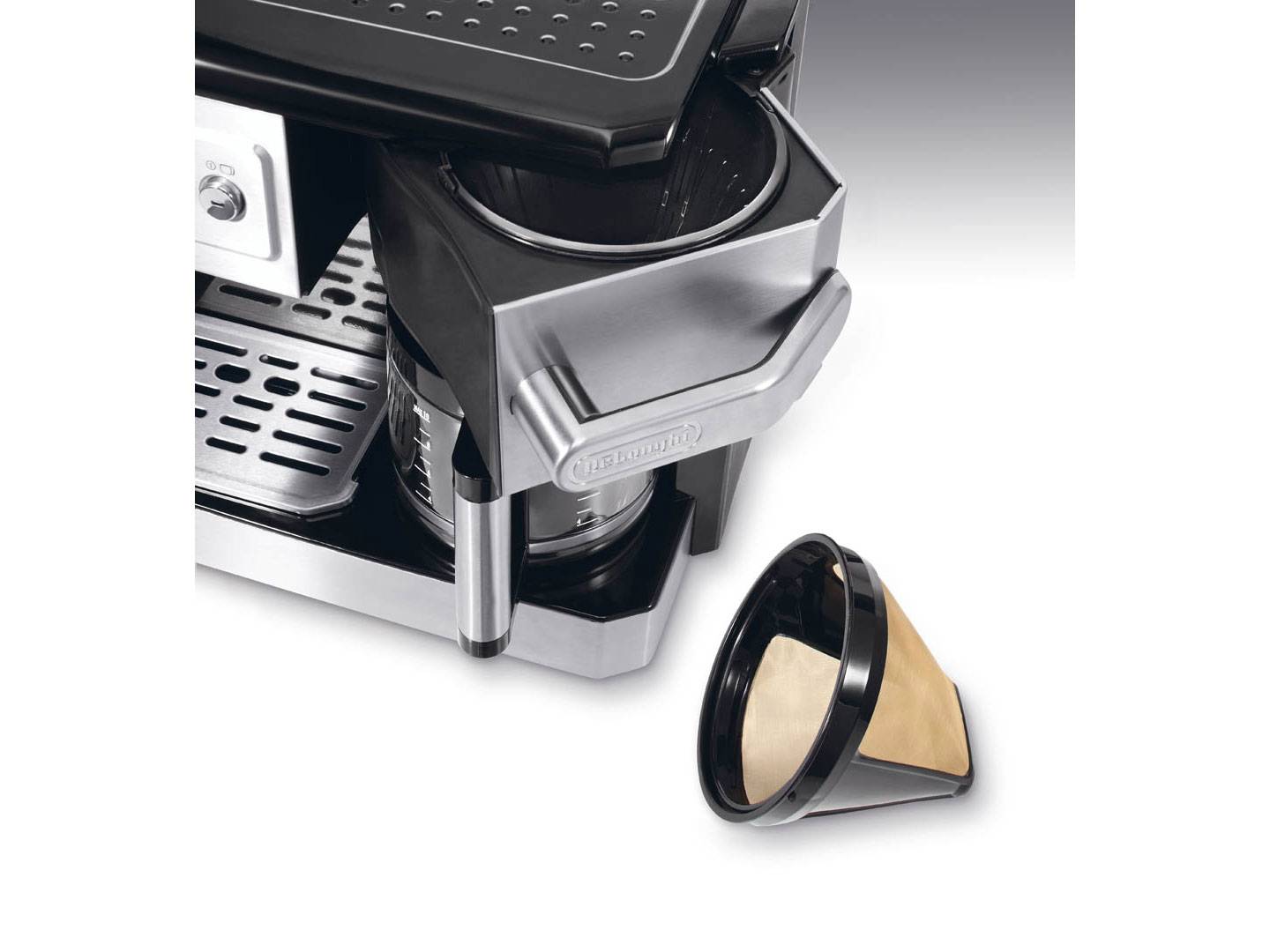 Combiné expresso cafetière 15bars inox/noir BCO421S Delonghi - Image 9