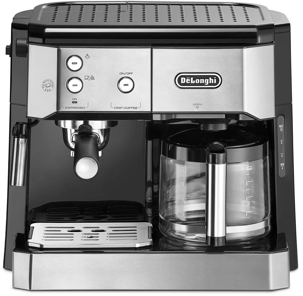 Combiné expresso cafetière 15bars inox/noir BCO421S Delonghi - Image 1