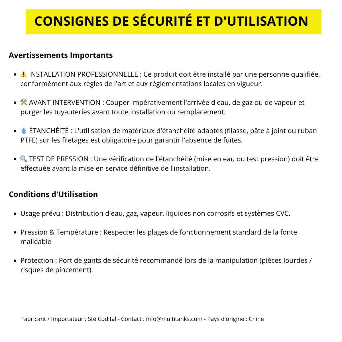 Raccord Coude 90° Mâle/Femelle | Fonte Malléable Noire EN 10242 - 3'' - Image 2