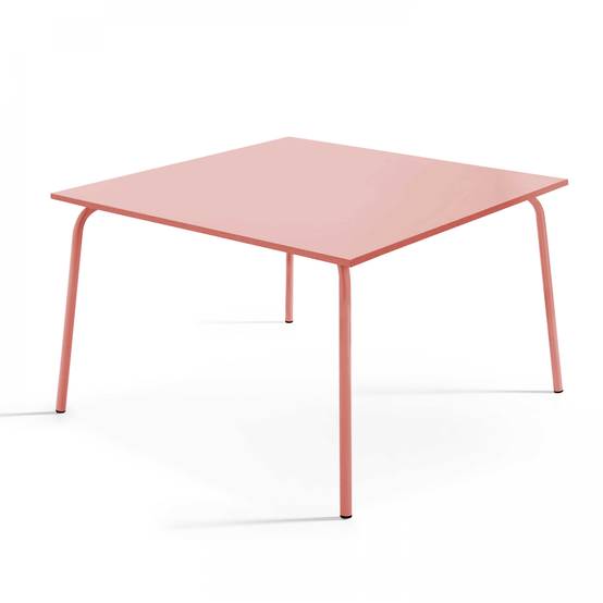 Oviala - Ensemble table de jardin et 8 chaises en métal argile Palavas - Oviala - Imagen 3