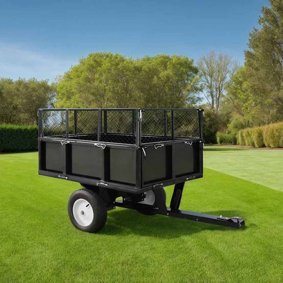 Vidaxl - Remorque basculante pour tondeuse de pelouse Charge de 300 kg vidaXL 145813 - Image 1