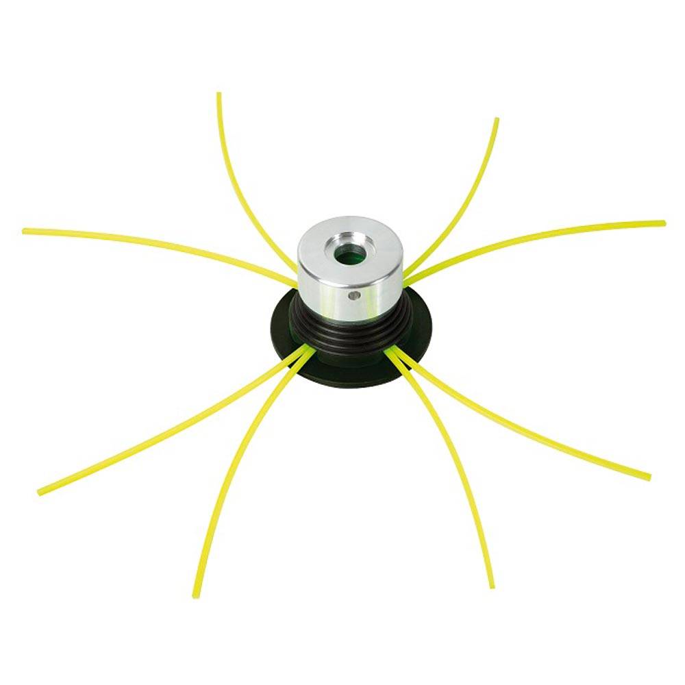Ribimex - Tête de débroussailleuse universelle métal avec 4 fils nylon 3mmx3mmx38 cm