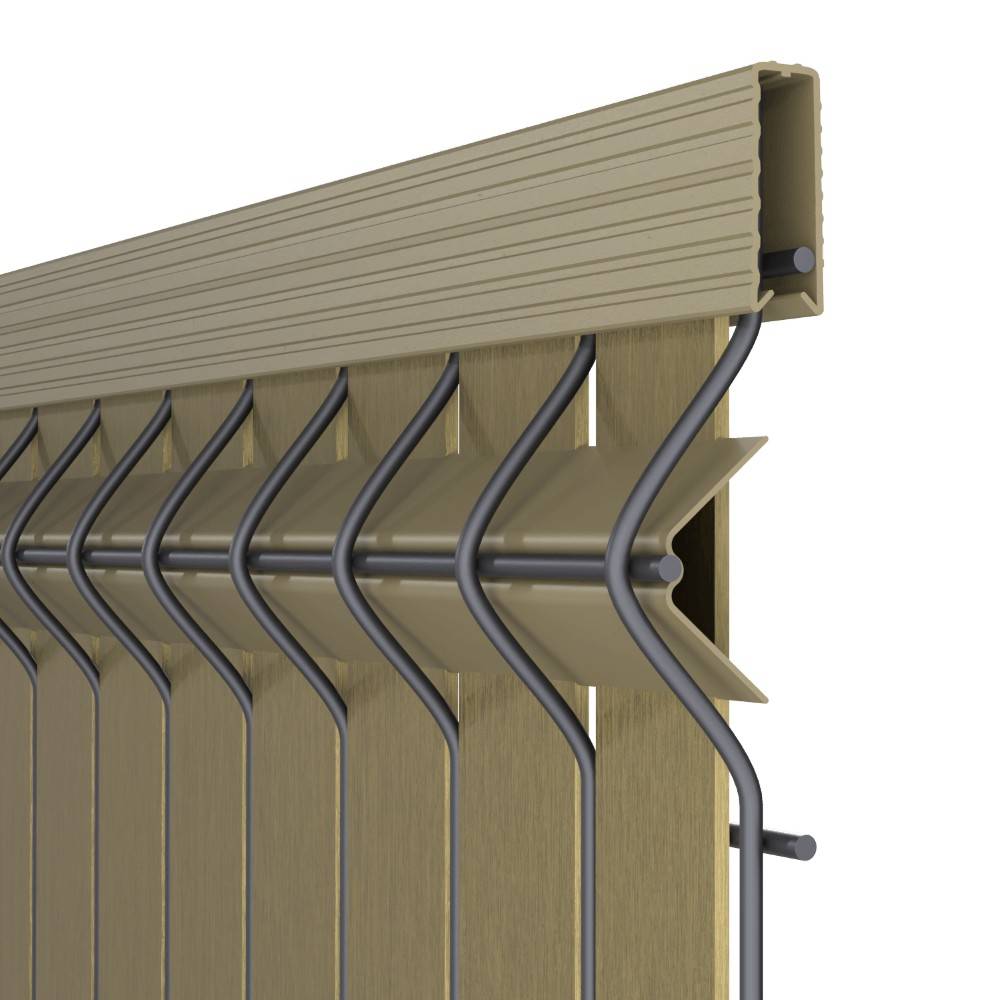 Decklinea - Kit Occultation Composite - L2,5 x H1,23m - Couleur : Beige - Haute Resistance - Occultant Pour Grillage Rigide - Imagen 4