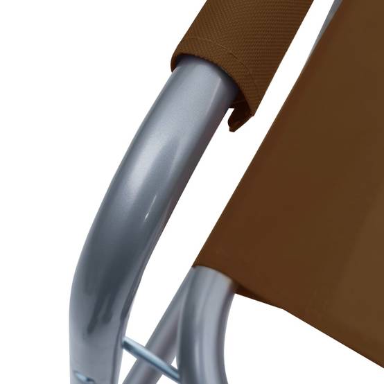 Chaises de metteur en scène Acier Marron 48 x 57 x 79 cm - PANGIVO - Image 8