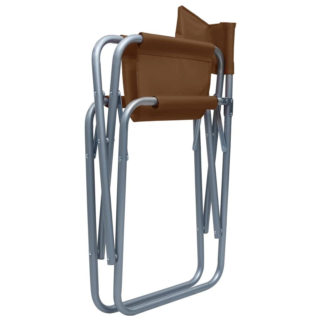 Chaises de metteur en scène Acier Marron 48 x 57 x 79 cm - PANGIVO - Image 6