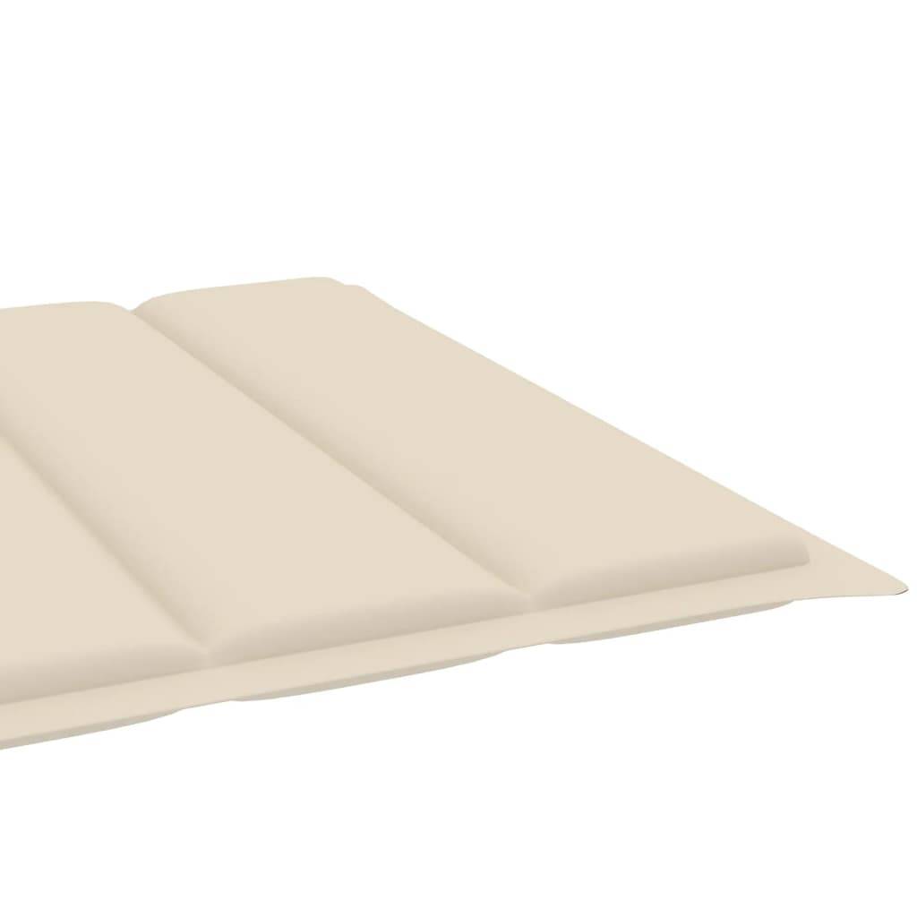 Helloshop26 - Transat chaise longue bain de soleil lit de jardin terrasse meuble d'extérieur avec coussin bois d'acacia et acier galvanisé - Imagen 7