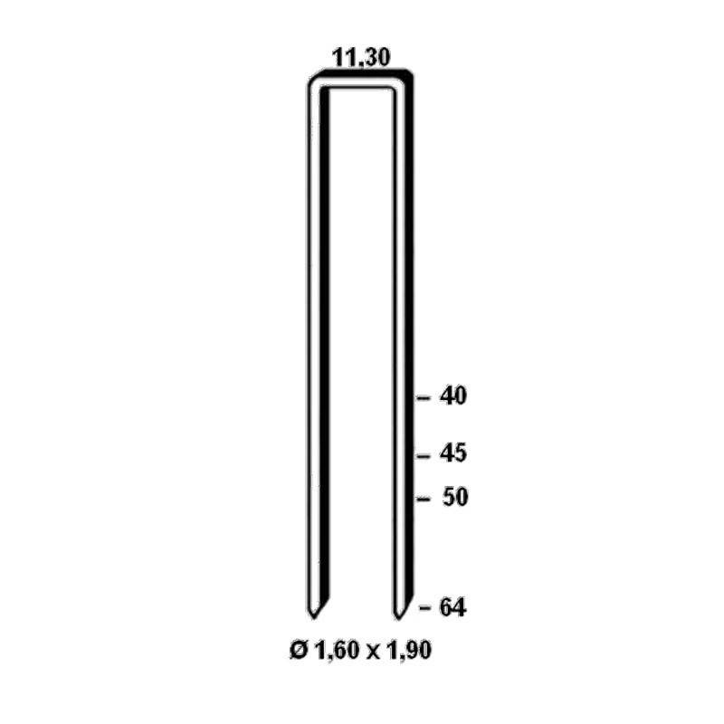 Arca - Agrafes Q6774 - 64mm Galva - Boite de 10000 - ARCA - ARAQ677464G - Imagen 2