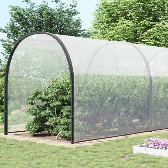 ComfortXL - Bâche protection plantes transparente PE jardin terrasse anti-pluie 10x10m - ComfortXL Outdoor Living - Image 3