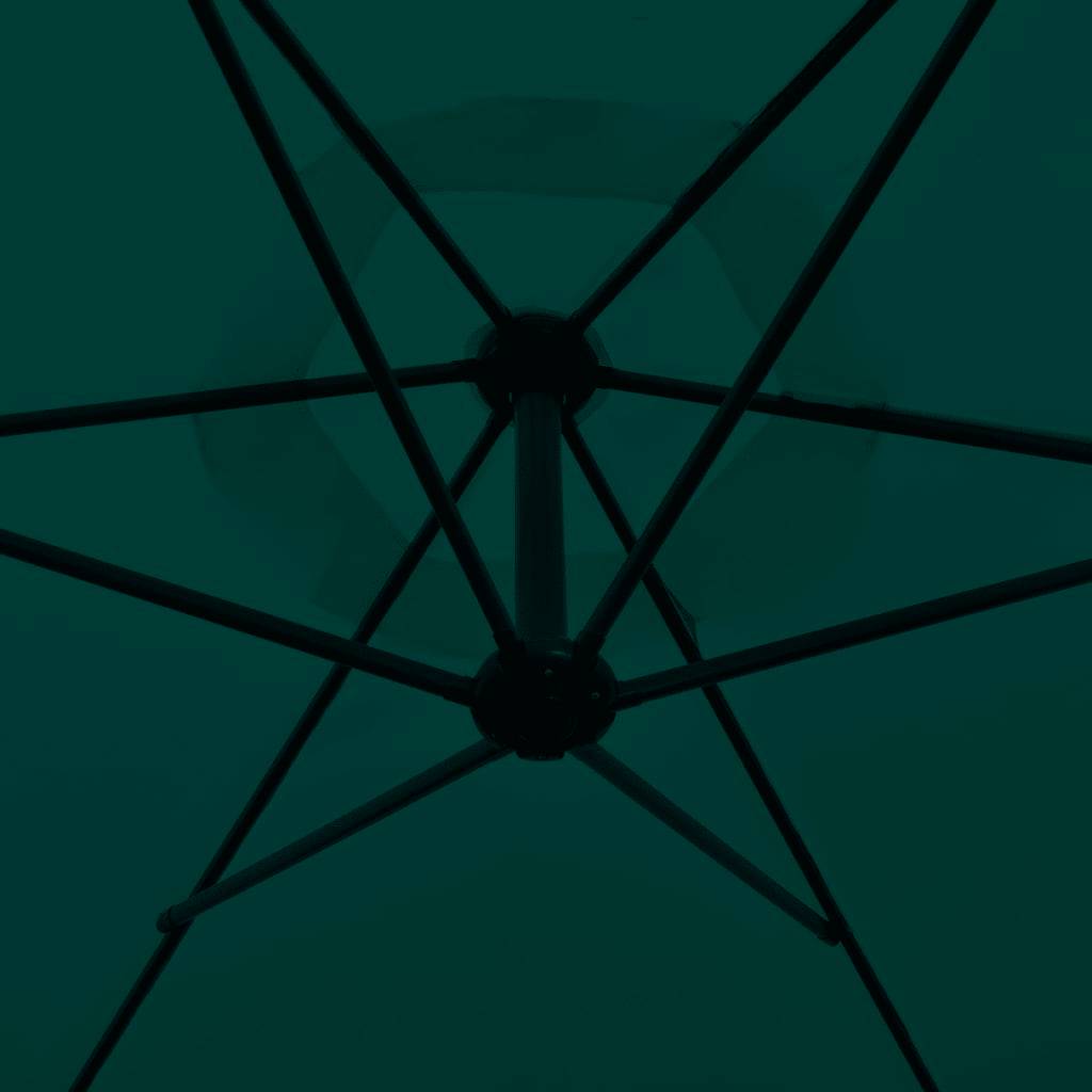 Helloshop26 - Parasol meuble de jardin en porte-à-faux 3 m vert - Imagen 3