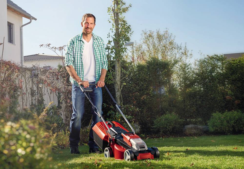 Einhell - Tondeuse à gazon GE-CM 18 Li Set (2x3,0Ah) Einhell - Imagen 3