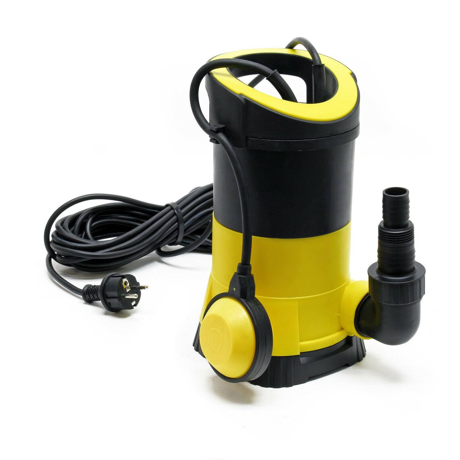 Helloshop26 - Pompe pour eaux usées 7000l/h 400 watts pompe submersible construction drainage jaune - Imagen 1