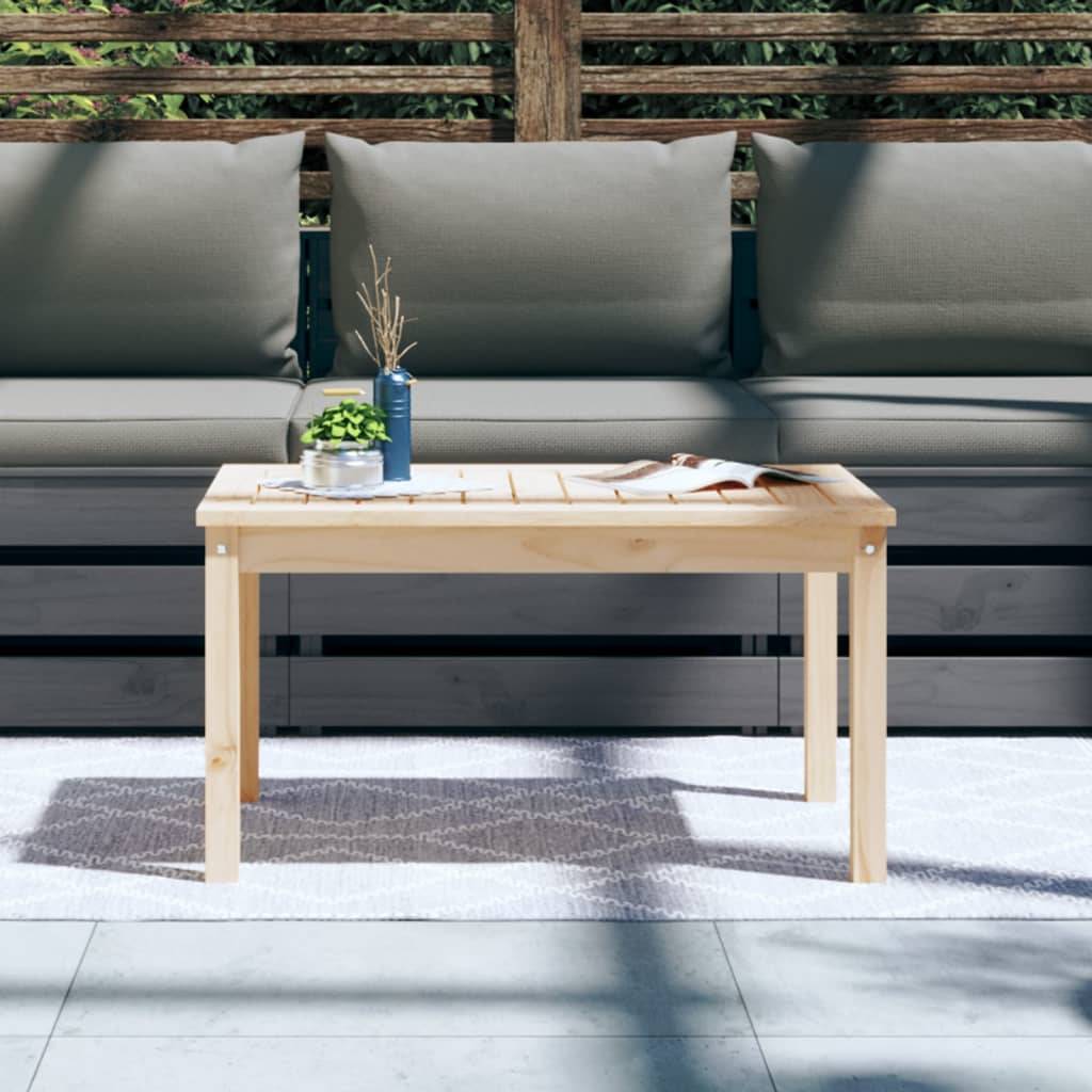 Table de jardin bois massif pin 82,5 x 50,5 x 45 cm, Poids :6.35kg - PANGIVO - Image 3