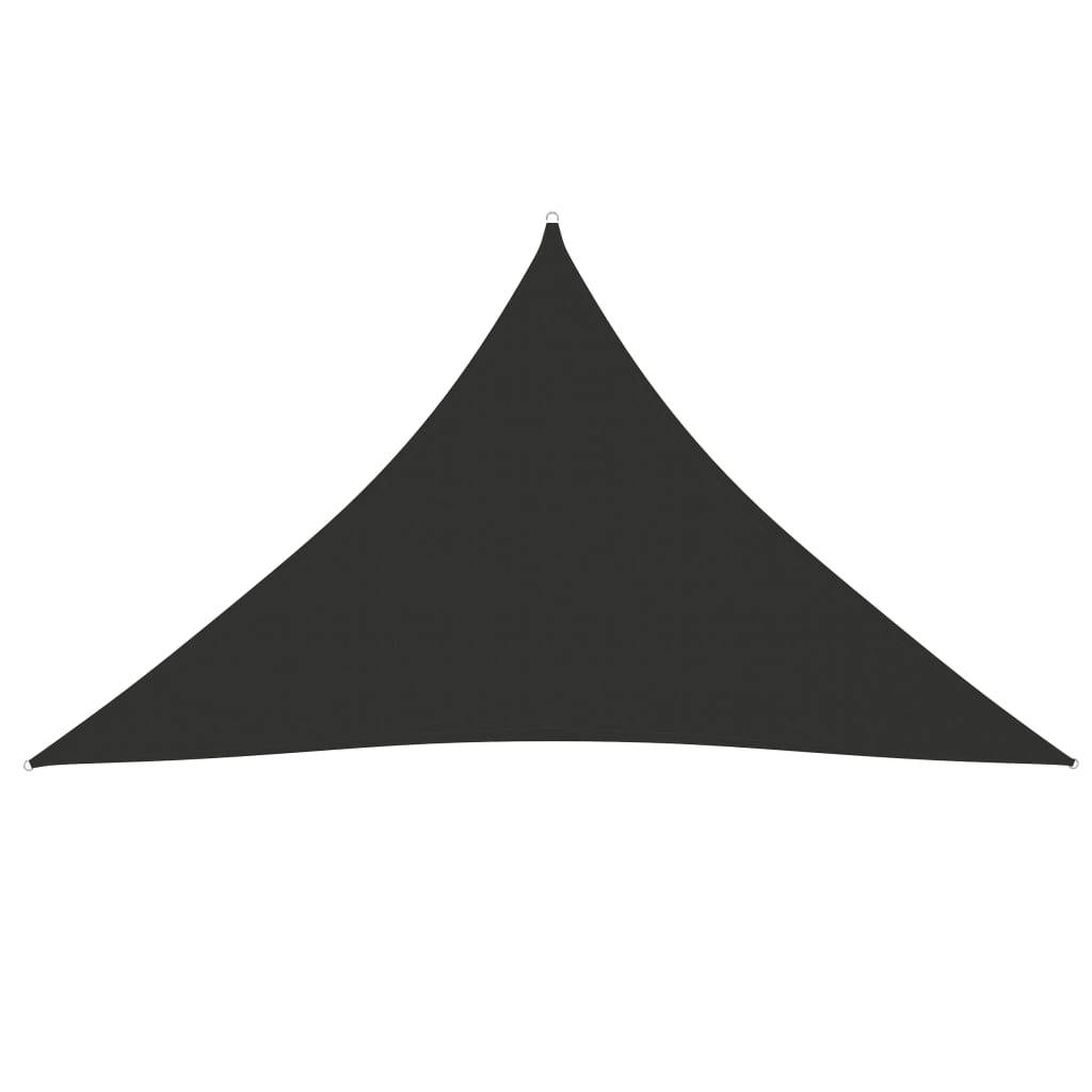 Helloshop26 - Voile toile d'ombrage parasol tissu oxford triangulaire 4 x 4 x 5,8 m anthracite - Imagen 1