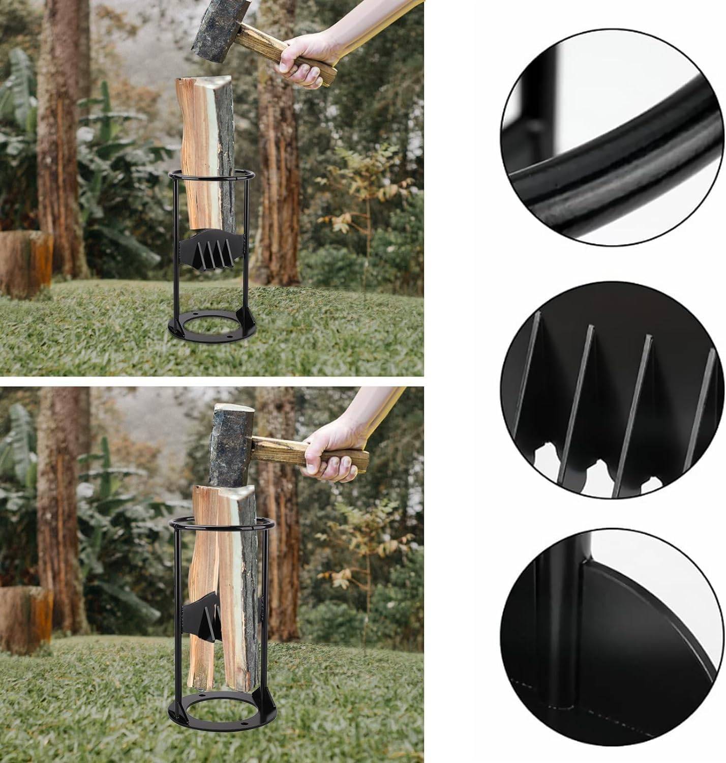 Fendeuse à bois manuelle, fendeuse à bois, machine à couper le bois,outil de fendage de bois manuel, adapté à la maison, à la famille-Lytech - Image 1