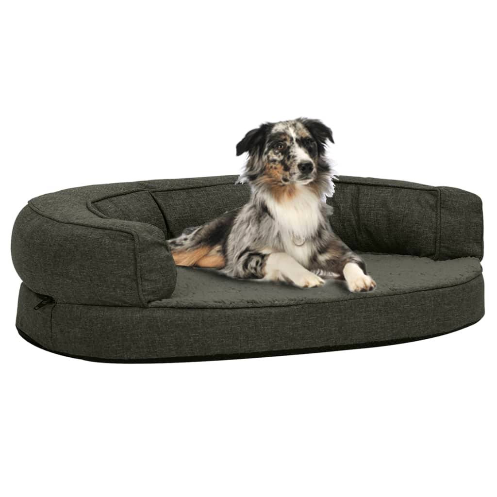 Vidaxl - Matelas de lit ergonomique pour chien 75x53 cm Gris foncé vidaXL 171293 - Imagen 1