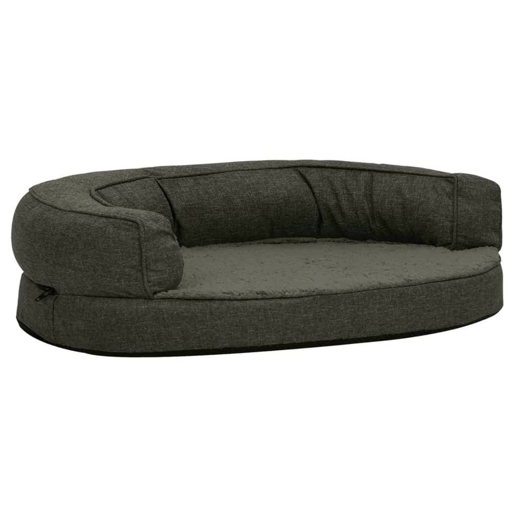 Vidaxl - Matelas de lit ergonomique pour chien 75x53 cm Gris foncé vidaXL 171293 - Imagen 2