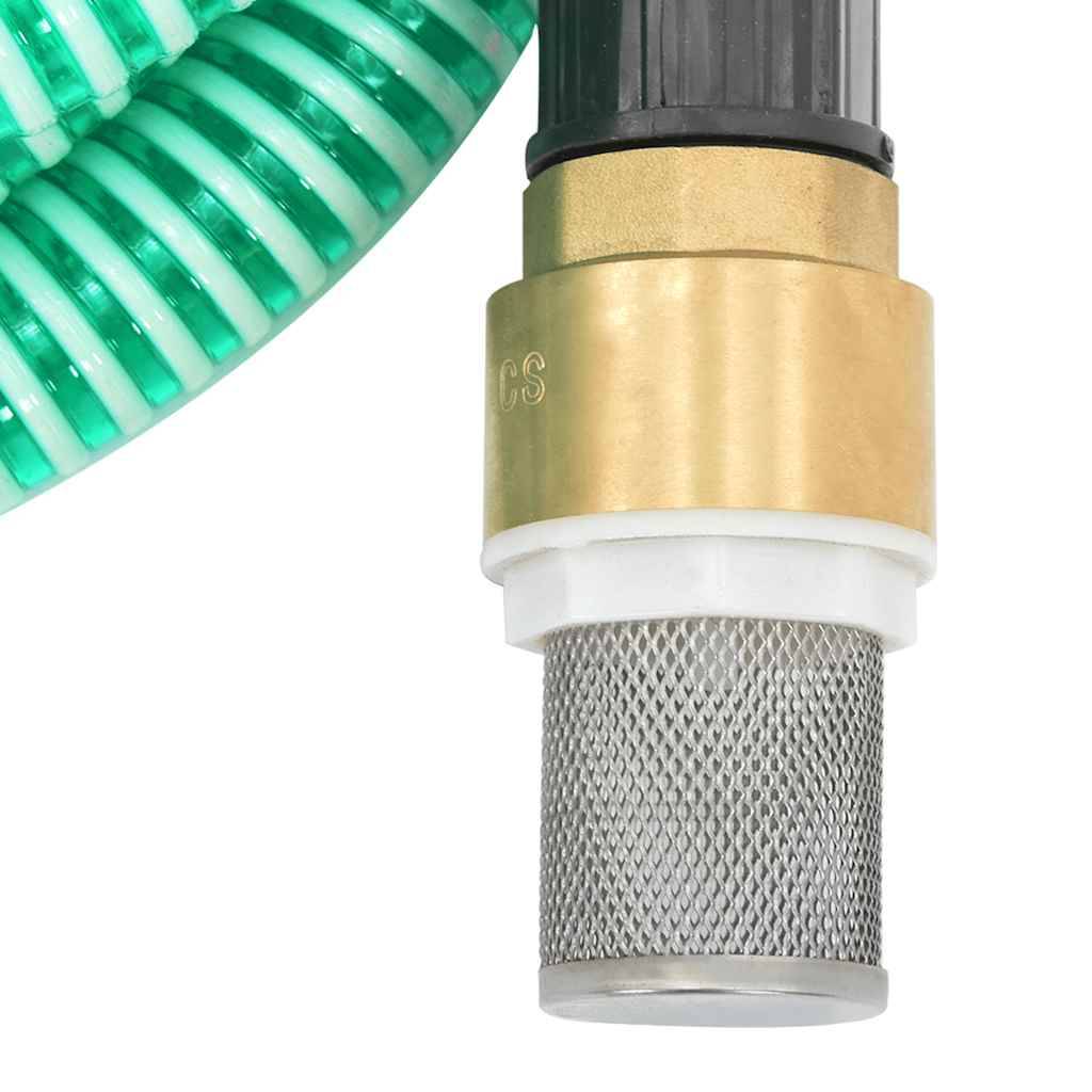 Vidaxl - Tuyau d'aspiration avec raccords en laiton vert 1,1" 3 m PVC vidaXL 151038 - Image 5