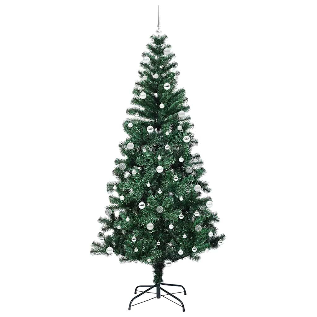 ComfortXL - Arbre de Noël Artificiel 240 cm Facile à Installer, Kit Lumineux et Déco Rouge – ComfortXL Outdoor Living - Image 4