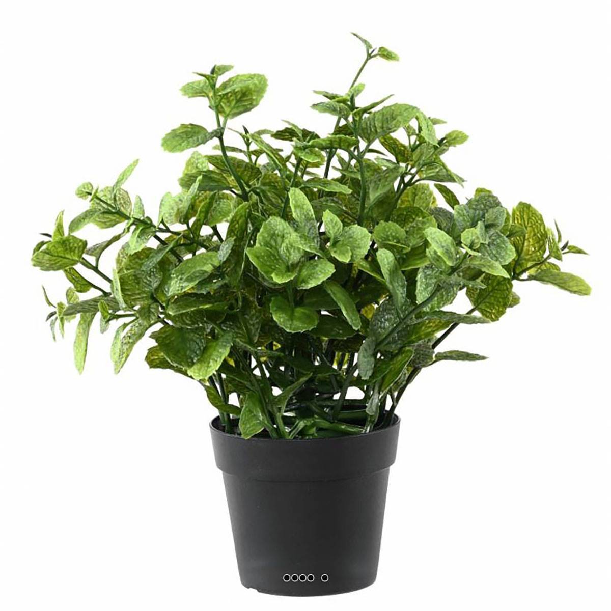 Artificielles - Menthe artificielle en pot pour extérieur H 25 cm - Imagen 2