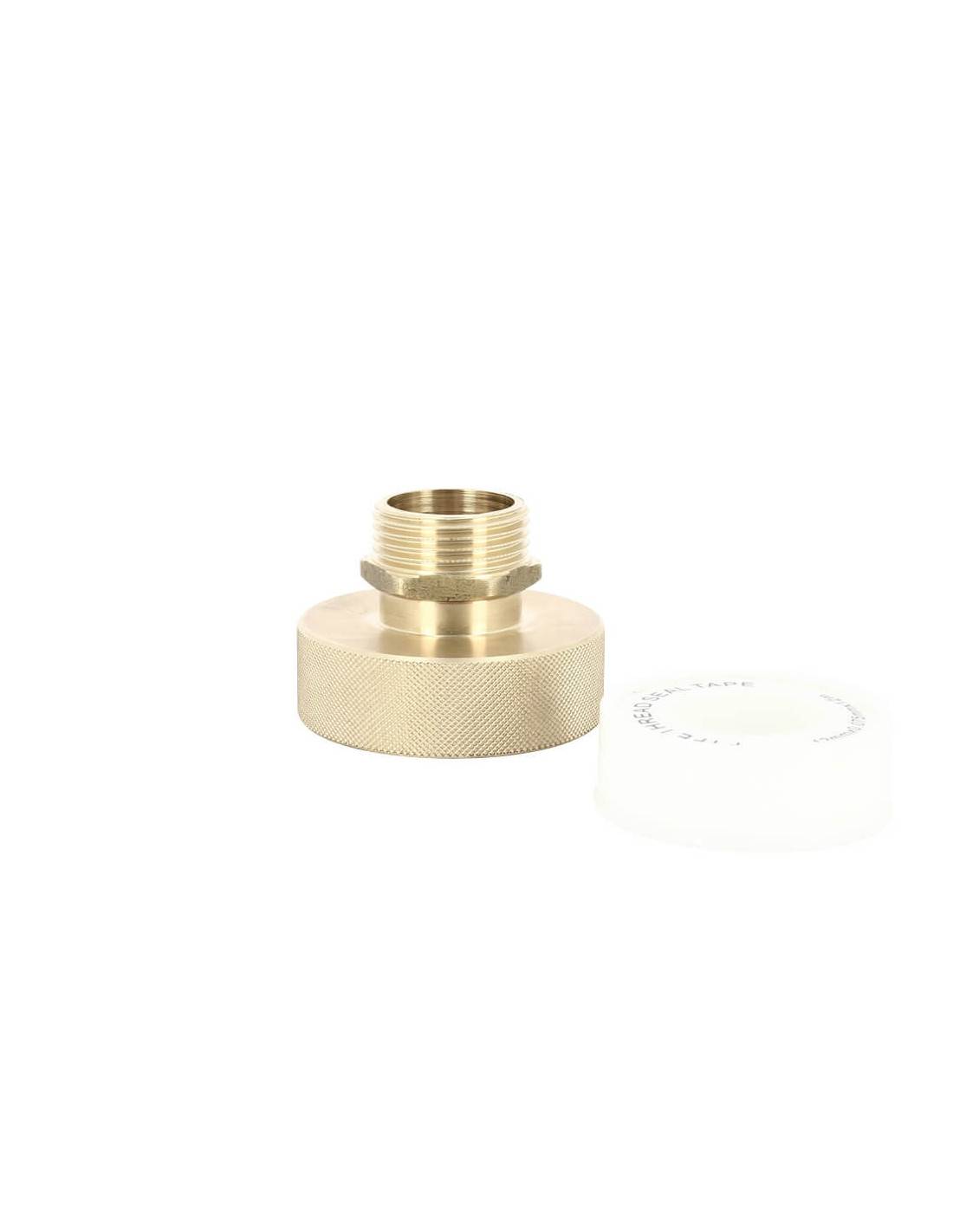 Raccord S60X6 Laiton - Fileté mâle 1'' Pas gaz (26x34 mm) - Imagen 1