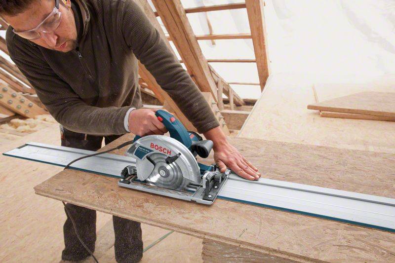 Bosch - Scie circulaire BOSCH 190mm GKS 65 GCE Pro 1800W + Rail FSN 1600 en L-BOXX - 0601668902 - Imagen 3